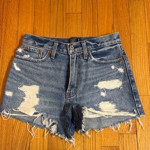 Abercrombie & Fitch Distressed Jean Shorts
